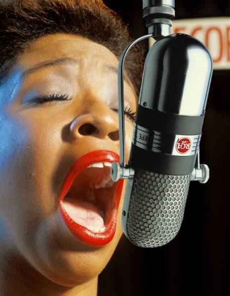 Photograph Morgan Howarth Jazz Singer on One Eyeland